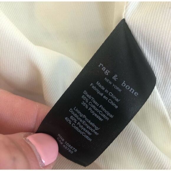 Rag & Bone Jessie windowpane checkered shirt jacket size medium new without tags - Picture 5 of 7